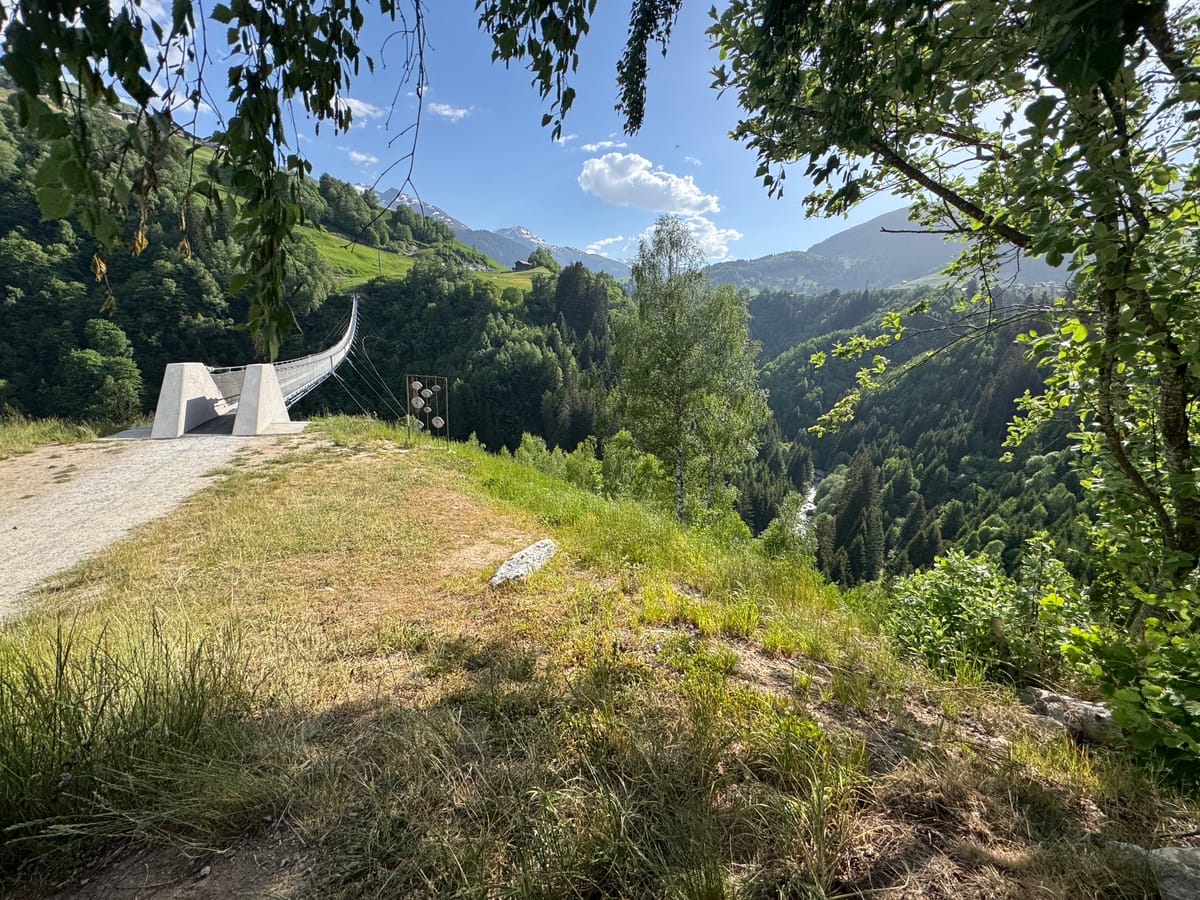 Hängebrücke Disentis/Mustér